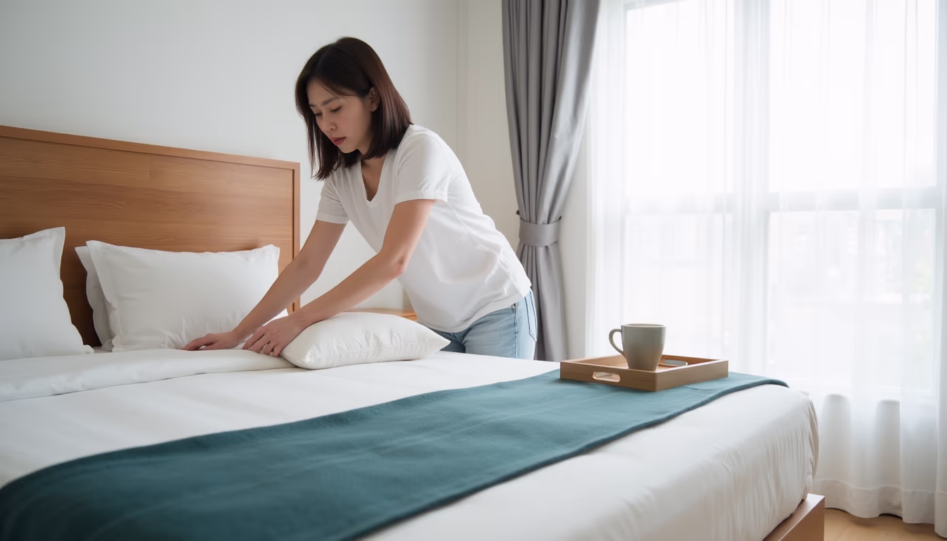 เจ้าของจัดห้องคอนโดเตรียมรับแขกเพื่อปล่อยเช่ารายวันเองบน Airbnb