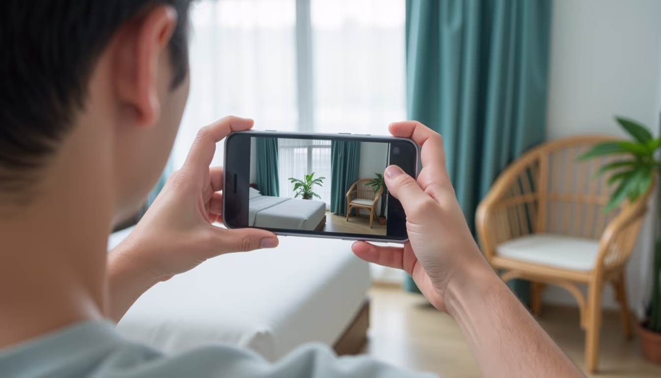 เจ้าของถ่ายรูปห้องพักด้วยมือถือ จัดแสงธรรมชาติให้รูปลิสติ้ง Airbnb น่ากดเข้ามา
