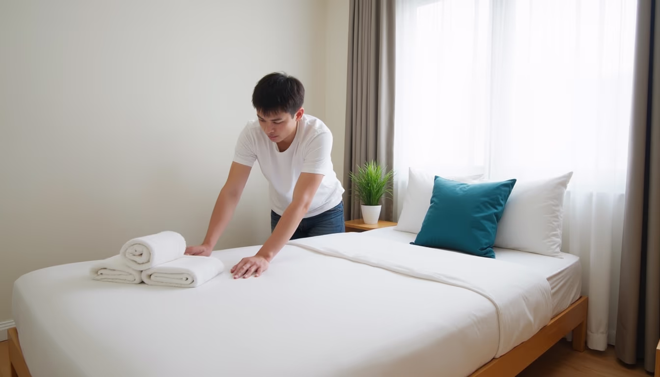 เจ้าของที่พักจัดเตรียมห้องพักสะอาดให้พร้อมรับแขกก่อนปล่อยเช่าบน Airbnb