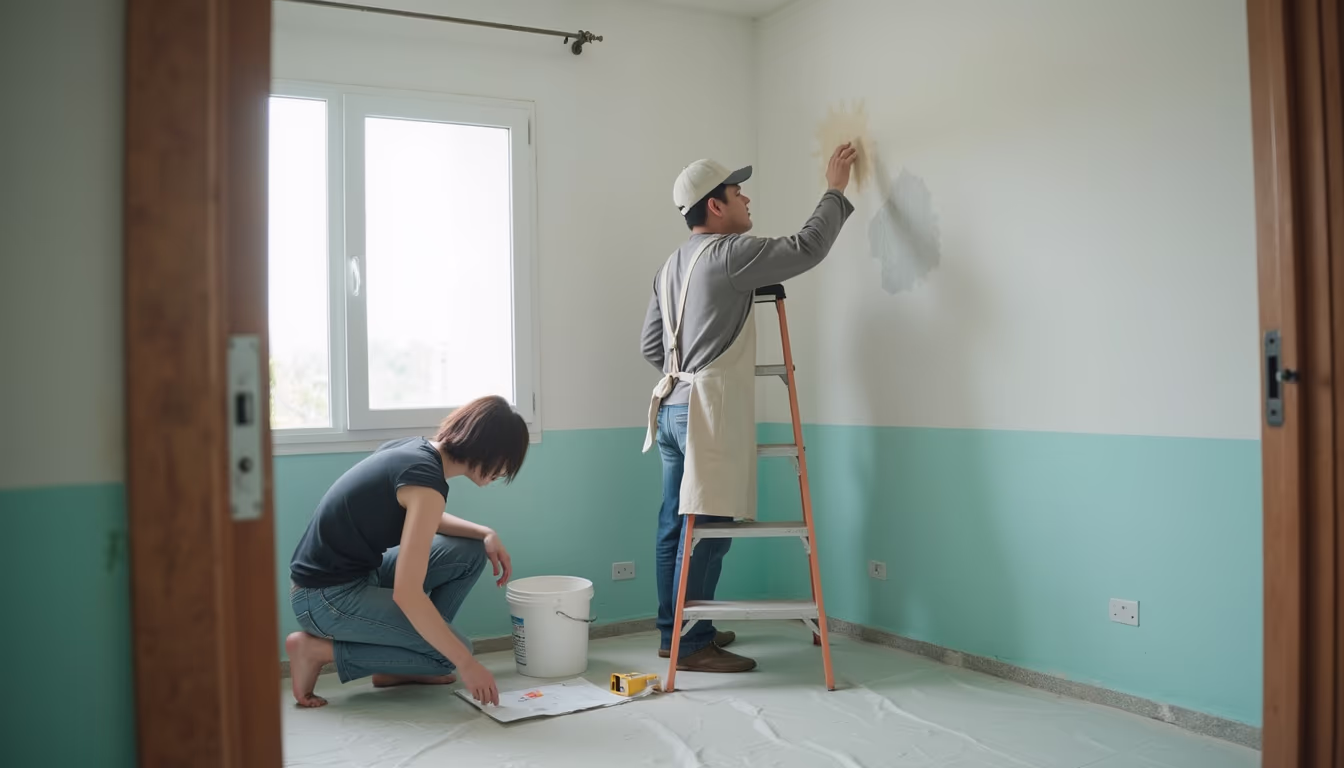 เจ้าของที่พักตรวจงานซ่อมห้องเช่ากับช่าง สะท้อนต้นทุนแฝงที่ทำให้กำไรหายไป